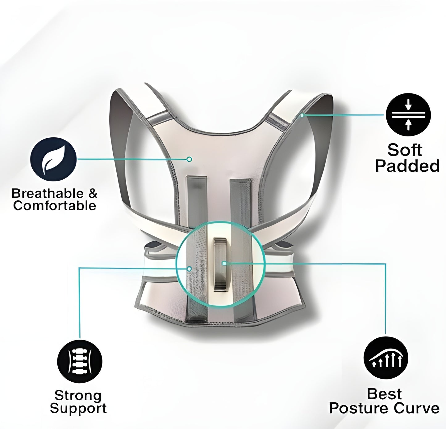 Adjustable Posture Corrector Belt – Relieve Slouching & Back Pain