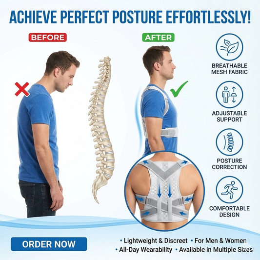 Adjustable Posture Corrector Unisex Belt – Relieve Slouching & Back Pain