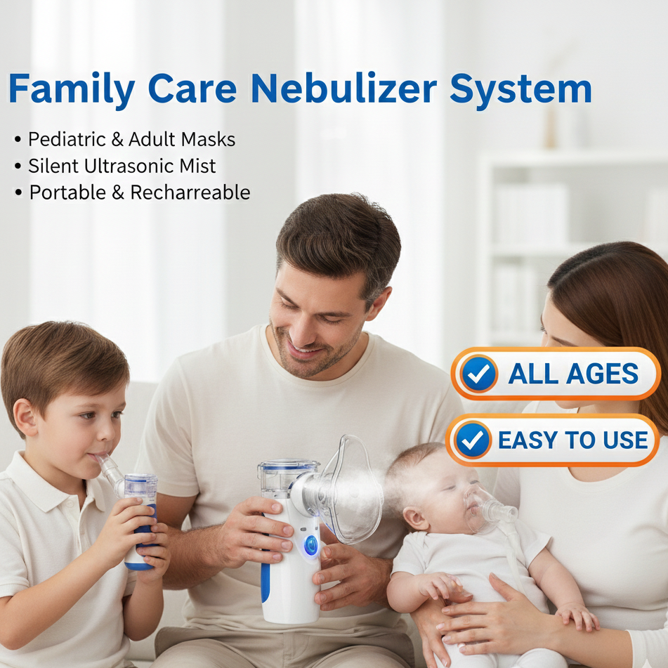Portable Ultrasonic Rechargeable Mesh Nebulizer Machine